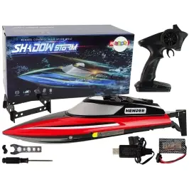 R/C Remote Controlled Motorboat 2.4G Red 20-25 KM/H