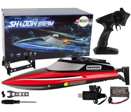 R/C Remote Controlled Motorboat 2.4G Red 20-25 KM/H