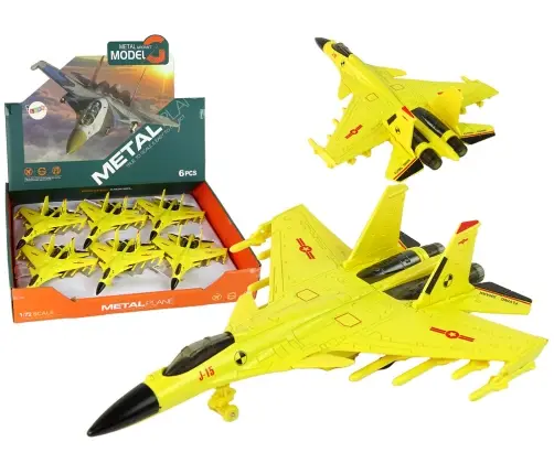 Yellow Friction Drive Fighter Plane 1:72