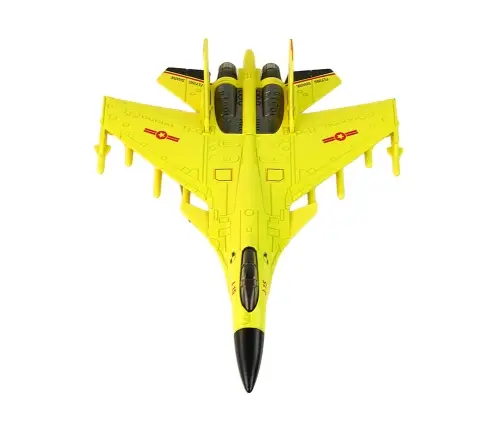 Yellow Friction Drive Fighter Plane 1:72
