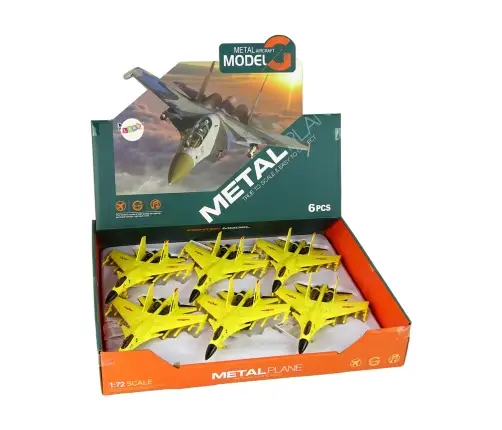 Yellow Friction Drive Fighter Plane 1:72
