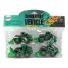 Farm Vehicle Set Green Tractors 4 Pieces