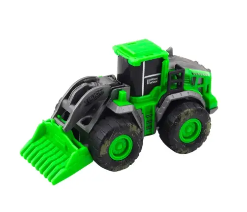 Construction Vehicle Excavator Green Friction Drive