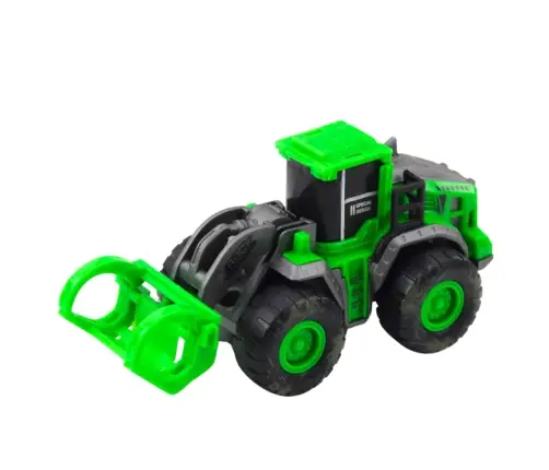 Construction Vehicle Excavator Green Friction Drive