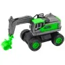 Construction Vehicle Excavator Green Friction Drive
