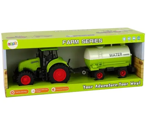 Tractor With Big Wheel Trailer Green Farm Tractor With Big Wheel Trailer Green Farm