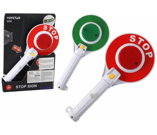 Police Lollipop For Children, Double-Sided Stop Light
