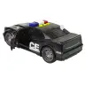 Car Police 1:14 Lights Sounds Black