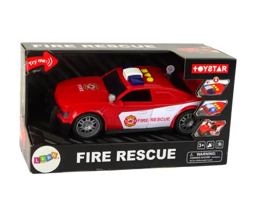 Car Fire Department 1:14 Lights Sounds Red