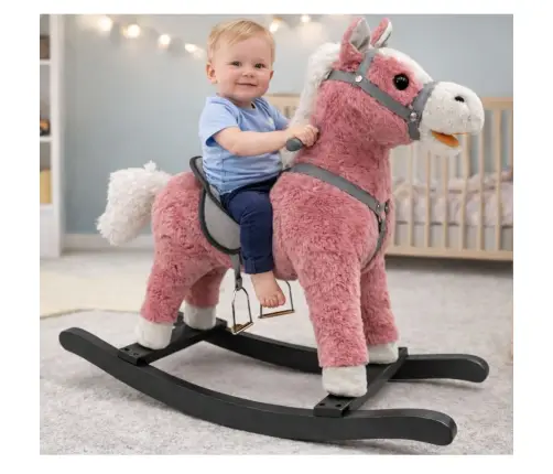 Rocking Horse 74 cm Pink Tones