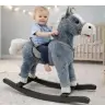 Rocking Horse 74 cm Gray Tones