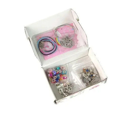 Set of Bracelets, Chains and Coloured Jewellery Beads Set of Bracelets, Chains and Coloured Jewellery Beads