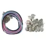 Set of Bracelets, Chains and Coloured Jewellery Beads Set of Bracelets, Chains and Coloured Jewellery Beads