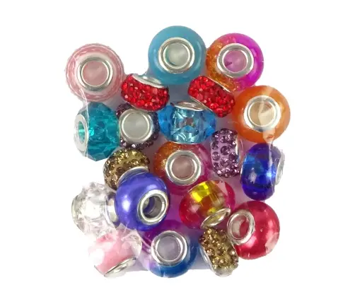 Set of Bracelets, Chains and Coloured Jewellery Beads Set of Bracelets, Chains and Coloured Jewellery Beads
