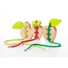 Wooden String Toy Interlaced Fruit Pear Apple Strawberry 14811
