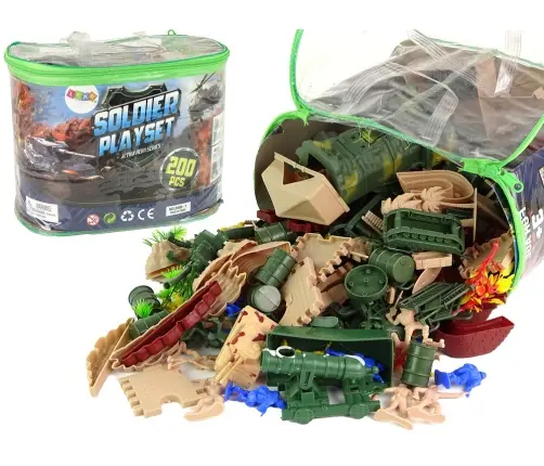 Military Set Military Figures Weapons Vehicles 200 Pieces