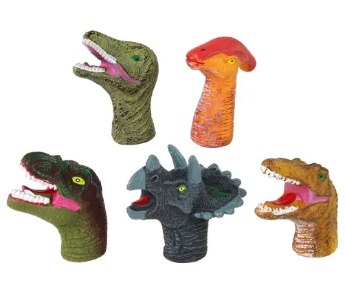 Finger Puppets Dinosaurs Colorful 5 Pieces