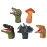 Finger Puppets Dinosaurs Colorful 5 Pieces