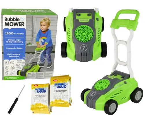 Mower Bubble Machine Green Mower Bubble Machine Green