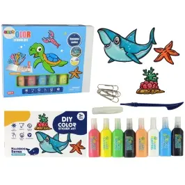 Furniture Window Stickers Sea Animals Turtle DIY 8 Colours Glitter Furniture Window Stickers Sea Animals Turtle DIY 8 Colours Glitter