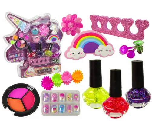 Unicorn nail art makeup set