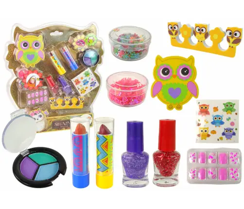 Owl nail art makeup set Owl nail art makeup set
