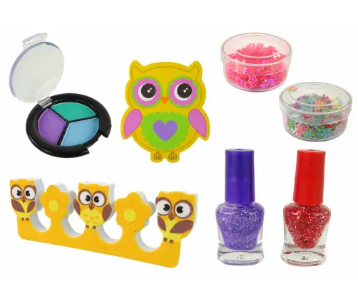 Owl nail art makeup set Owl nail art makeup set