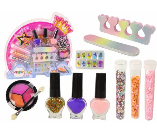 Rainbow Nail Art Makeup Set Rainbow Nail Art Makeup Set