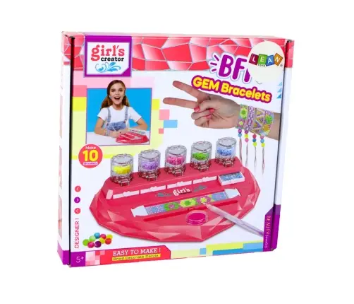 Set for making bracelets, diamonds, heart pasting