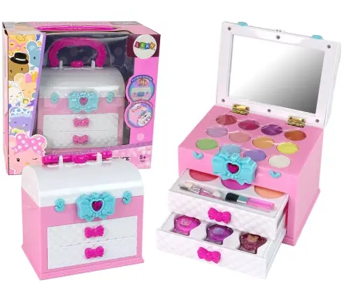 Beauty Kit in Suitcase Pink White Beauty Kit in Suitcase Pink White