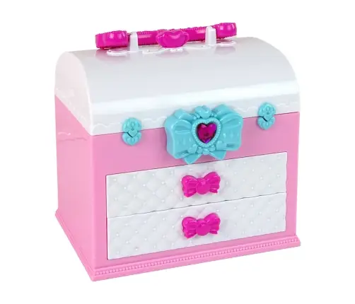 Beauty Kit in Suitcase Pink White Beauty Kit in Suitcase Pink White