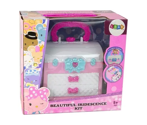 Beauty Kit in Suitcase Pink White Beauty Kit in Suitcase Pink White
