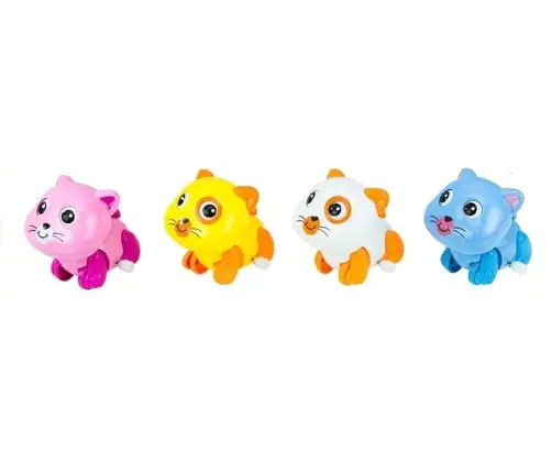 Lovely Wind-up Kittens Clockwork Wind Up Toy Moving Running Cat