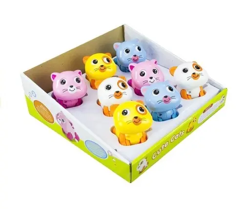 Lovely Wind-up Kittens Clockwork Wind Up Toy Moving Running Cat