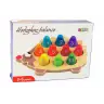 Wooden Educational Hedgehog 10 Colorful Pawns