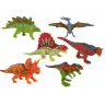 Set of Dinosaur Figurines 6 pieces Colorful