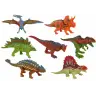 Set of Dinosaur Figurines 12 pieces Colorful