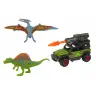 Dinosaurs Figures Car With Rocket Set