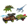 Dinosaurs Set Auto Rocket Orange Semi Trailer