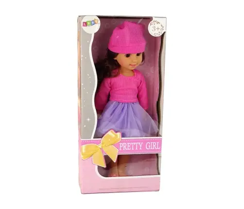 Leļļu meitenīte ar brūniem matiem