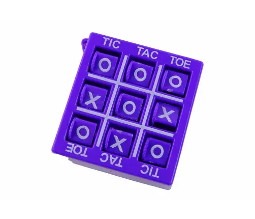 Tic Tac Toe Game 4.5 cm Purple Tic Tac Toe Game 4.5 cm Purple