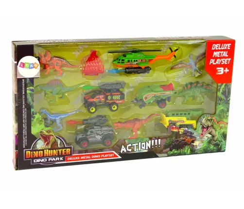 Helicopter Dinosaurs Vehicle Set 6 Colorful Pcs