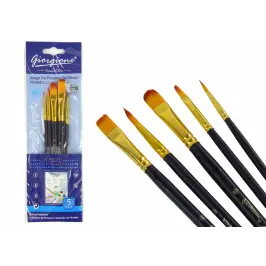 Set of Artist Brushes 5 Shapes Set of Artist Brushes 5 Shapes