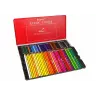 Set of 72 Art Crayons Metal Container