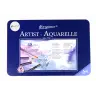 Set of 48 Watercolor Pencils Metal Container