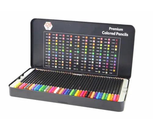 Premium Crayons Set 120 pcs. Various Shades Color List
