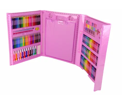 Artistic Set Pink Suitcase 208 Elements