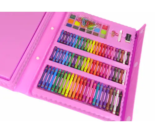 Artistic Set Pink Suitcase 208 Elements