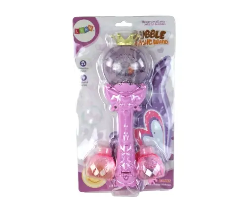 Soap Bubbles Lights Sounds Pink Wand