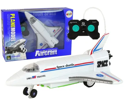 Radiovadāmā lidmašīna ar pulti White Radiovadāmā lidmašīna ar pulti White